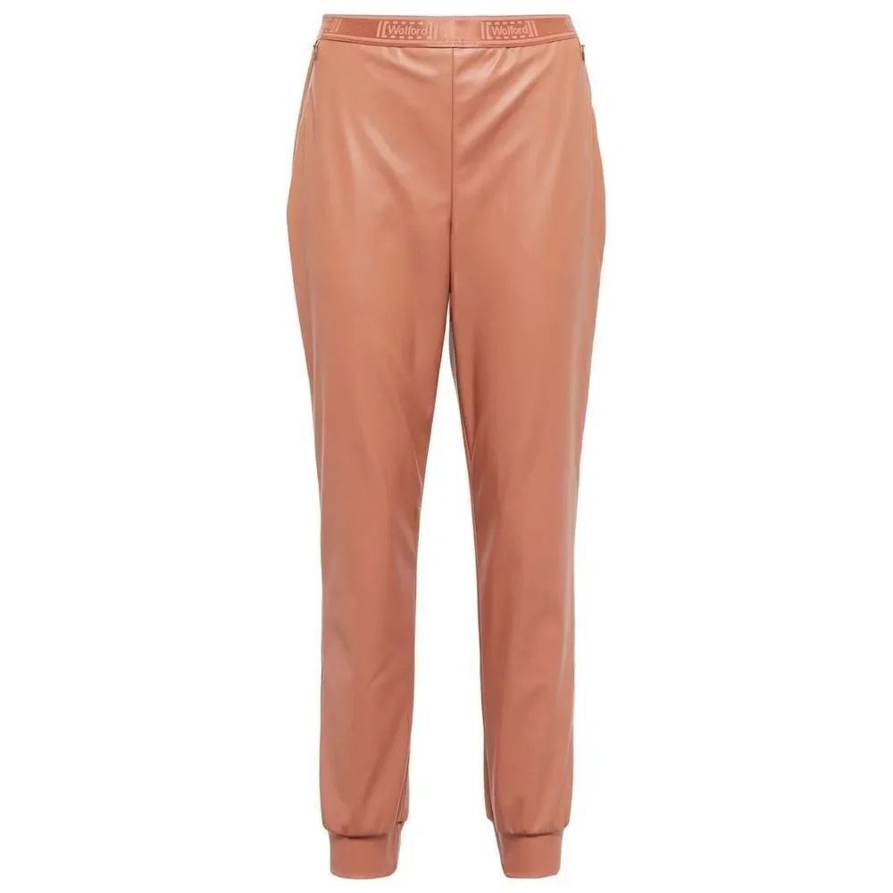 NWT Wolford Vegan Leather Trouser Pants Caramel S